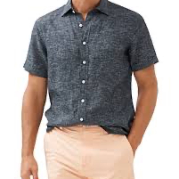 Rodd & Gunn Ellersie Linen Short Sleeve Button Up Shirt - Picture 2 of 10